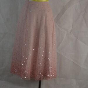 Bloomingdales Pink Sequin Skirt Sz 10 NWT